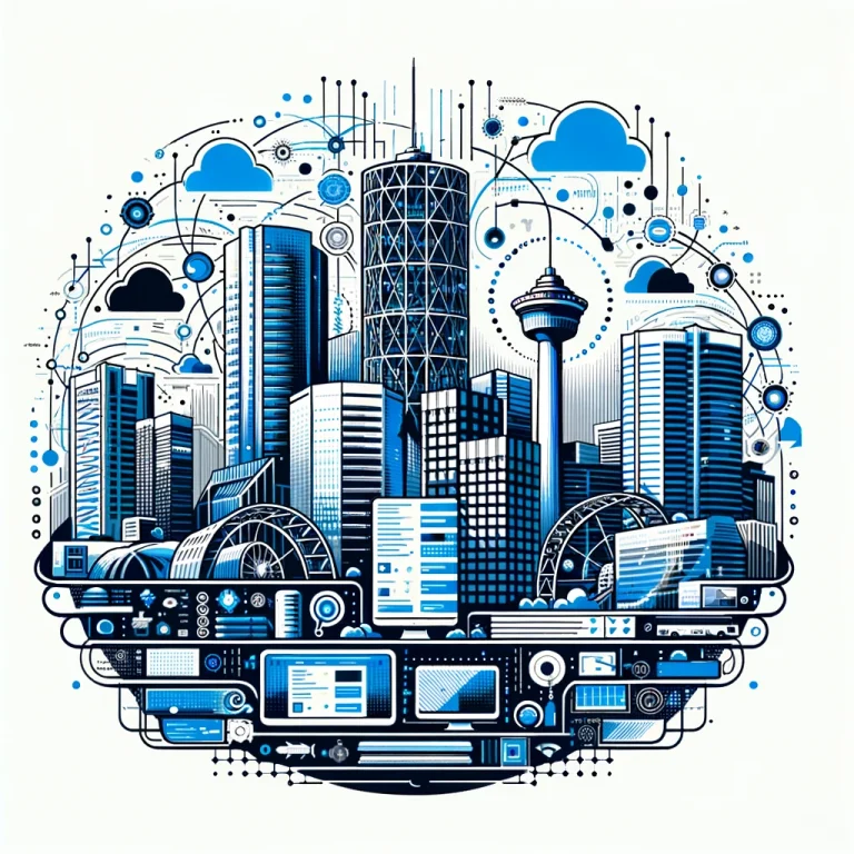dall·e 2024 03 12 22.00.18 design an eye catching cover image for the ultimate guide to choosing the right hosting solution in calgary. the design should feature modern digit 768x768.webp