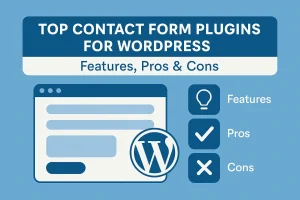 Discover the top WordPress contact form plugins with features, pros, and cons to help you choose the perfect tool for lead generation and user engagement.