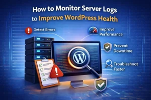 Learn how monitoring server logs helps improve WordPress health, troubleshoot errors faster, boost performance, and prevent downtime. 